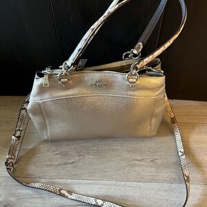 Coach gold purse